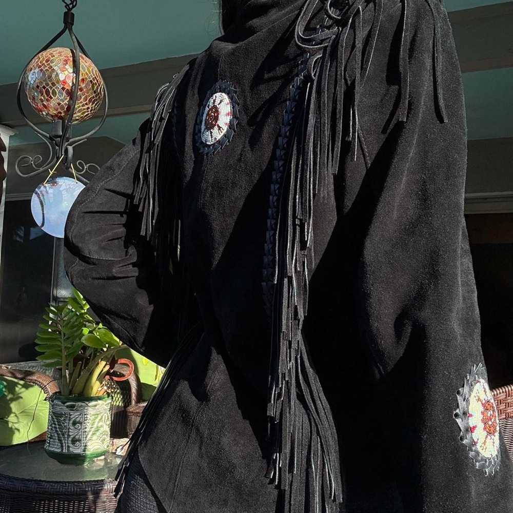 Vintage Western Suede Fringe Jacket - Picture 2 of 6